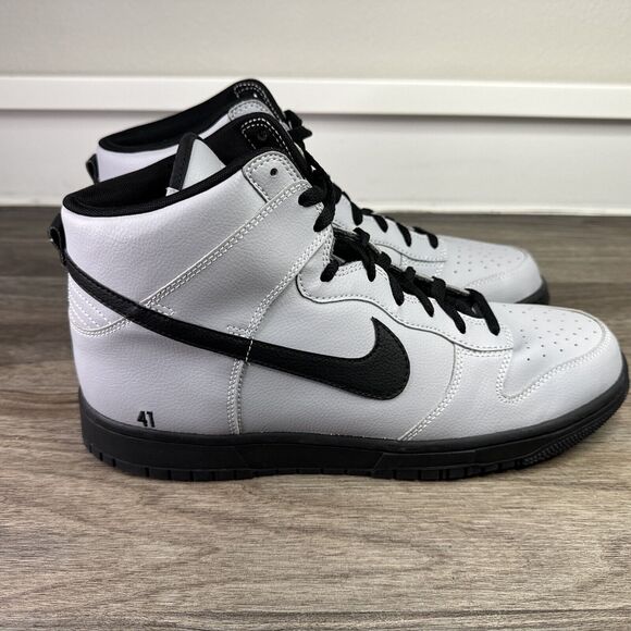 Nike Dunk High By You Mens Size 12 Grey Black Swoosh Shoes Sneakers 2015 CLEAN - Picture 5 of 11